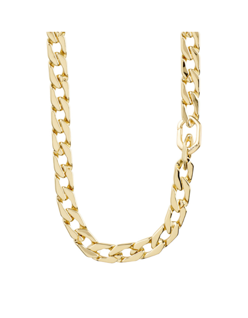 PILGRIM Hope Curb Chain Necklace in Gold by Pilgrim