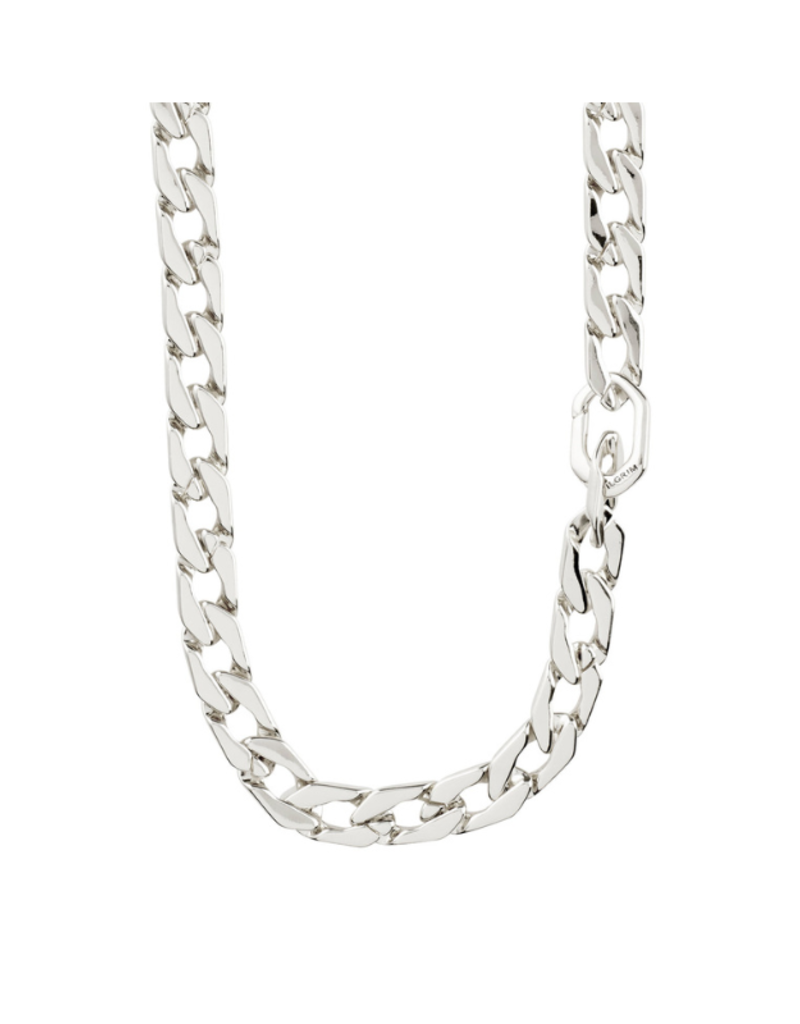 PILGRIM Hope Curb Chain Necklace in Silver by Pilgrim