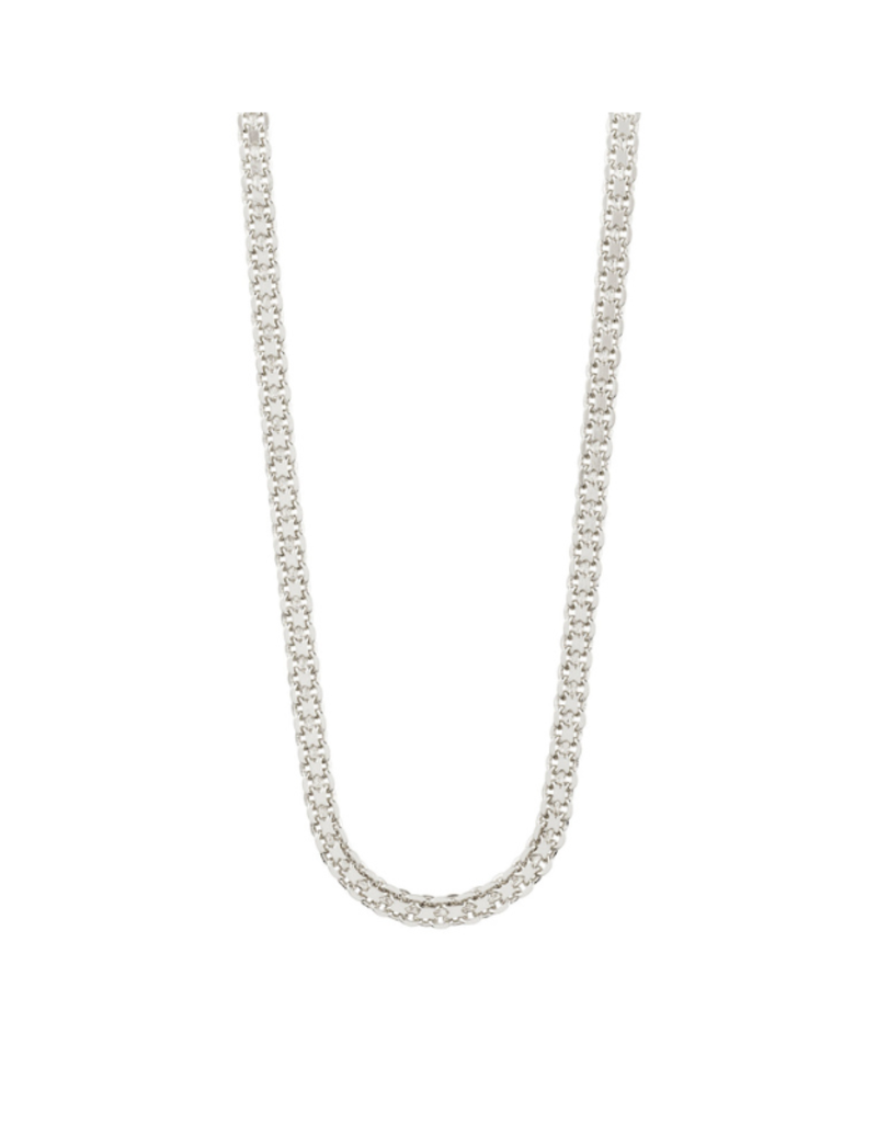 PILGRIM Peace Chain Necklace in Silver by Pilgrim