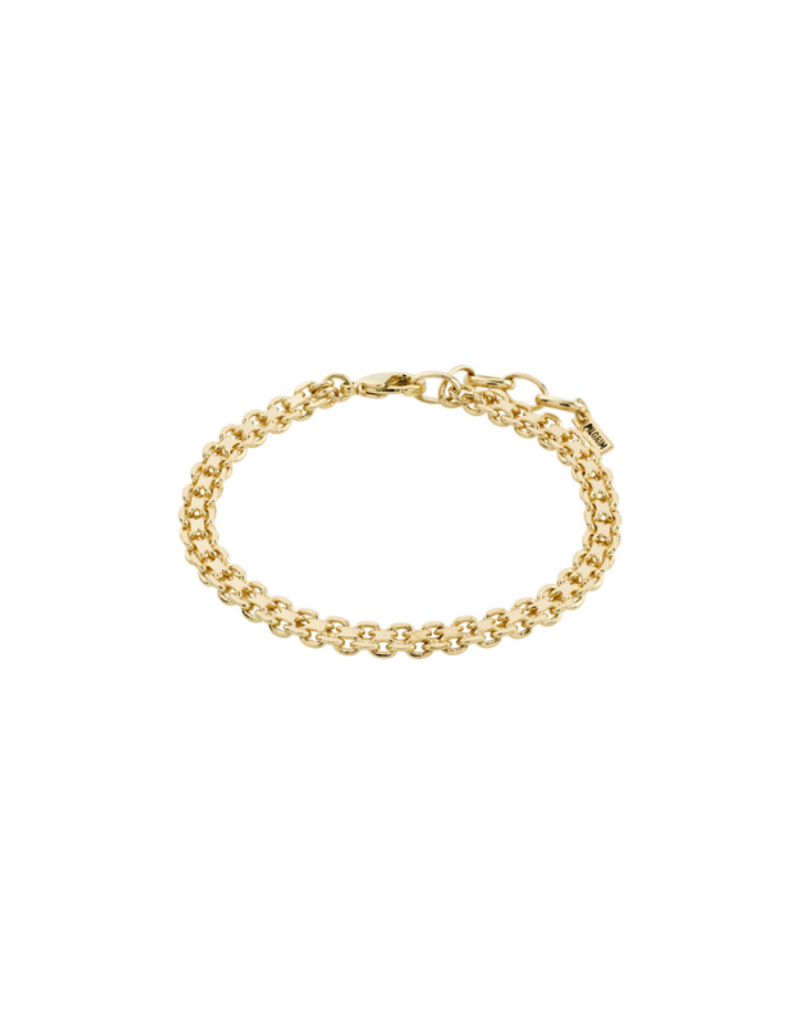 PILGRIM Peace Chain Bracelet in Gold by Pilgrim
