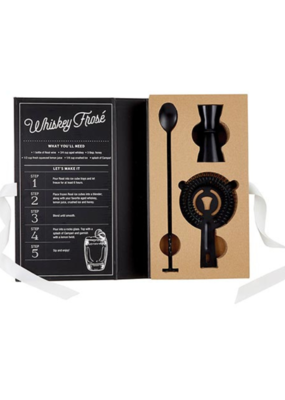 creative brands Bar Set Gift Box in Matte Black
