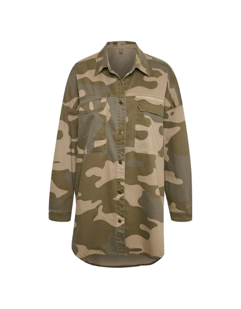Culture Adelena Camouflage Shirt Jacket by Culture