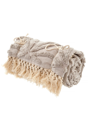 Indaba Trading Tufted Lola Throw in Taupe