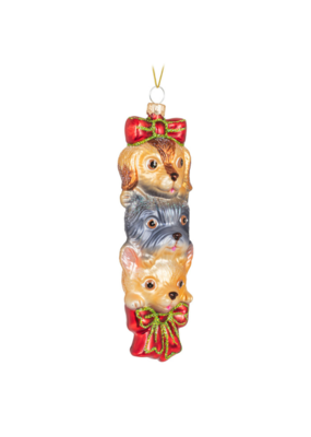 Stacked Dogs Ornament