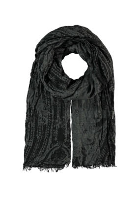 v. Fraas Paisley Burnout Scarf in Poppy Seed by Fraas