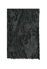 Paisley Burnout Scarf in Poppy Seed by Fraas