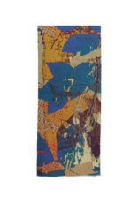 v. Fraas Floral Abstract Scarf in Royal Blue by Fraas