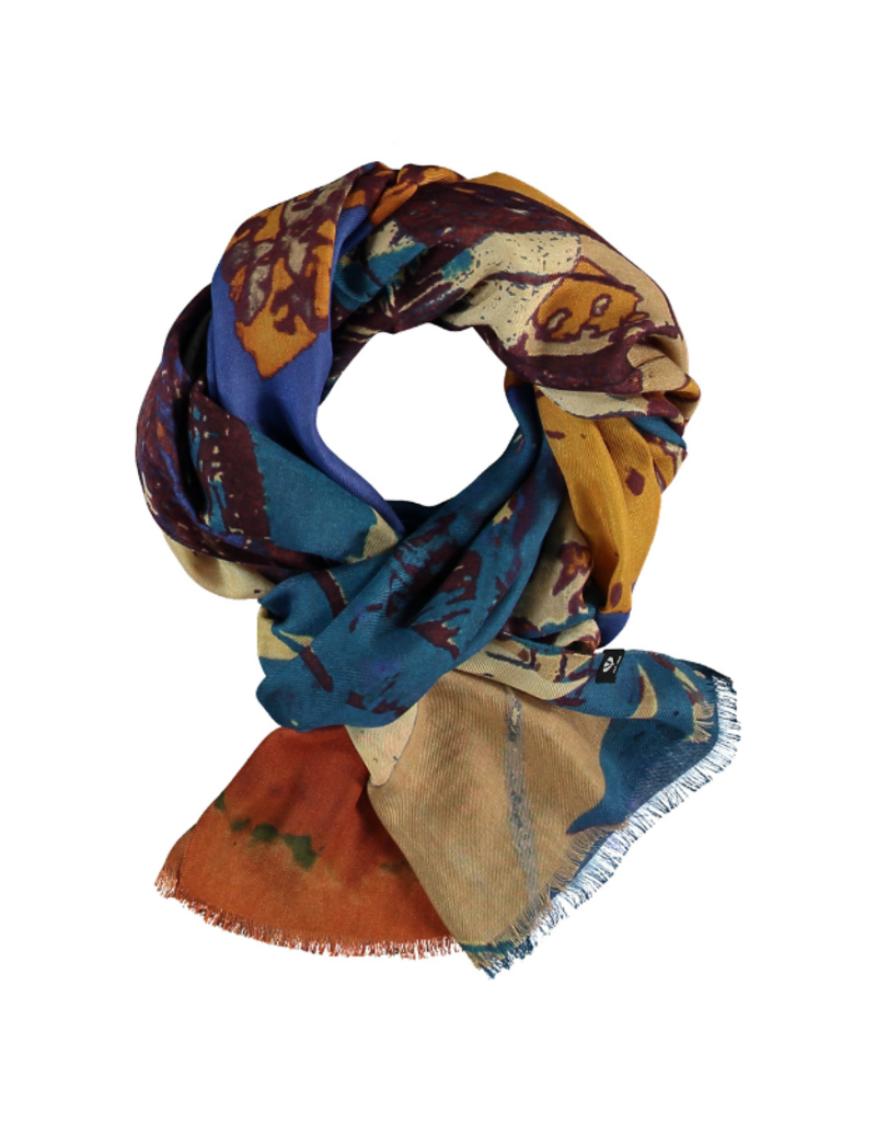 FRAAS Abstract Floral Cotton Print Scarf – FRAAS US