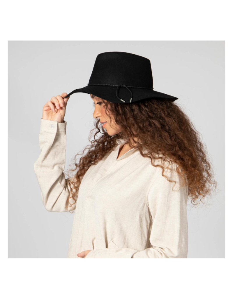 San Diego Hats LAST ONE - Anza Packable Fedora in Black by San Diego Hatsza Packable Fedora