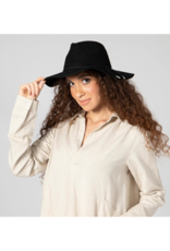 San Diego Hats LAST ONE - Anza Packable Fedora in Black by San Diego Hatsza Packable Fedora