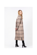 Lyla & Luxe Beckham Plaid Coat in Driftwood by Lyla + Luxe