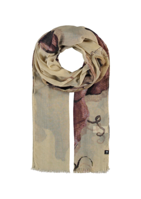 Zucchini Flowers Scarf in Honest White by Fraas