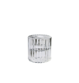 Rillo Candle Holder Clear Small