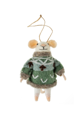 Indaba Trading Nordic Noelle Mouse Ornament