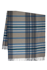 v. Fraas Modern Plaid Throw in Blue by Fraas