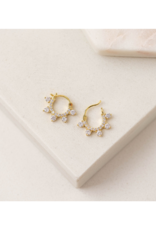 Lover's Tempo Talia Hoop Earring in Clear by Lover's Tempo