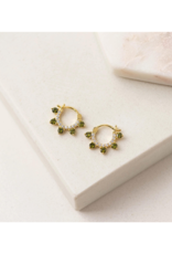 Lover's Tempo LAST ONE - Talia Hoop Earring in Olive by Lover's Tempo