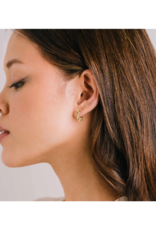 Lover's Tempo LAST ONE - Talia Hoop Earring in Olive by Lover's Tempo