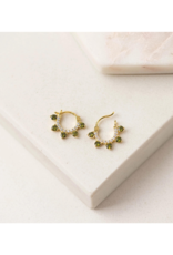 Lover's Tempo LAST ONE - Talia Hoop Earring in Olive by Lover's Tempo