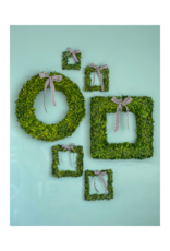 Mini Preserved Boxwood Square Wreaths