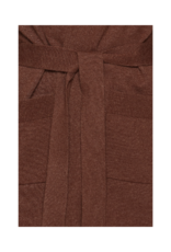 b.young LAST ONE - XS - Nonina Belt Cardigan in Brunette by b.young
