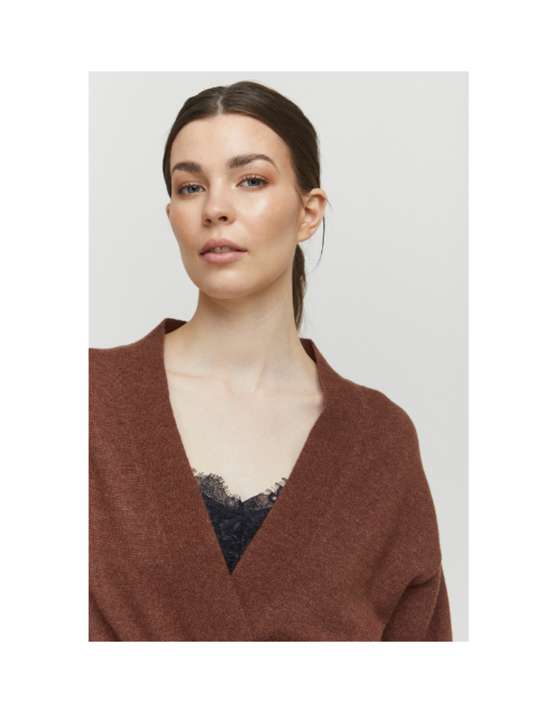 BY Nonina Belt Cardigan Brunette - The Art of Home