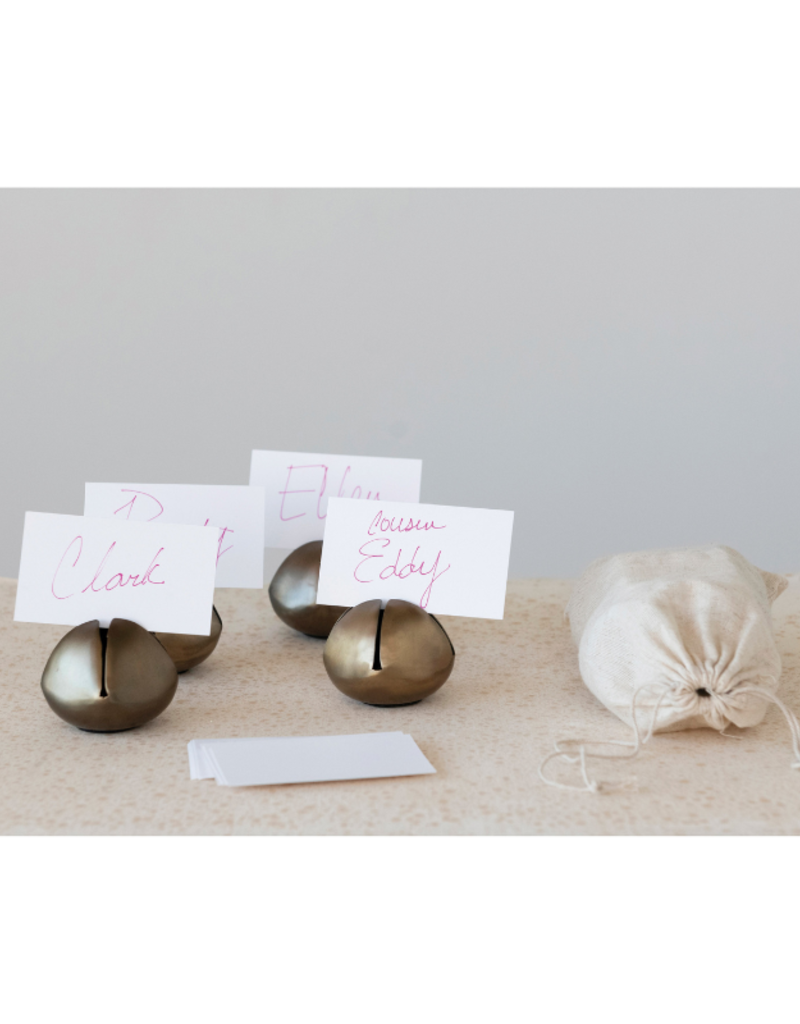 Set of 4 Bell Place Card Holders