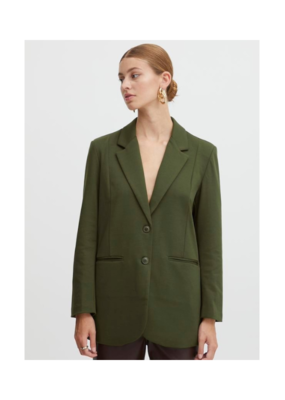 ICHI LAST ONE - SMALL - Kate Oversize Blazer in Green by ICHI