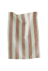 Cotton Stripe Dishtowel in Blush