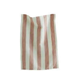 Cotton Stripe Dishtowel in Blush