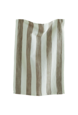 Cotton Stripe Dishtowel in Grey