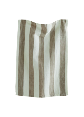 Cotton Stripe Dishtowel in Grey