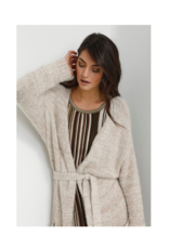 Cream LAST ONE - LARGE - Gilo Knit Cardigan in Oat Melange by Cream