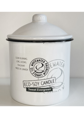 Whitewater Premium Candle Co. Sweet Evergreen 18oz Enamel Tin Candle