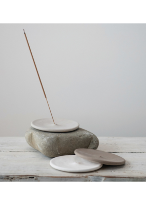 Creative Co-Op Matte Stoneware Incense Holder