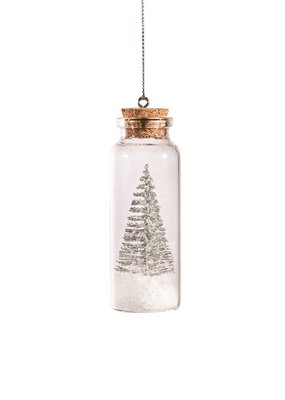 Bottle with Tree Ornament