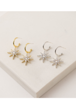 Lover's Tempo Etoile Star Hoop Earrings in Silver by Lover's Tempo