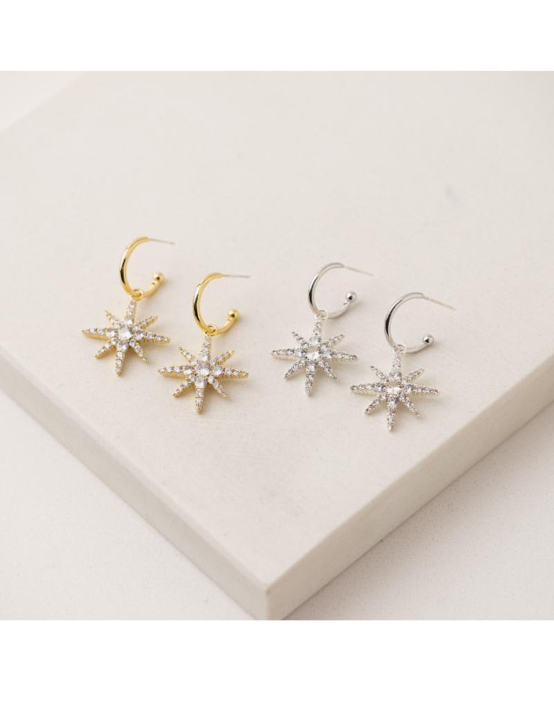 Lover's Tempo Etoile Star Hoop Earrings in Gold by Lover's Tempo