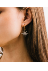 Lover's Tempo Etoile Star Hoop Earrings in Gold by Lover's Tempo