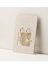 Lover's Tempo Etoile Star Hoop Earrings in Gold by Lover's Tempo