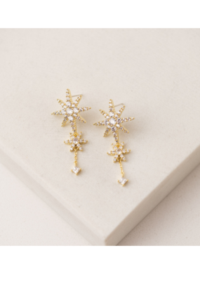 Lover's Tempo Etoile Star Drop Earrings in Gold by Lover's Tempo