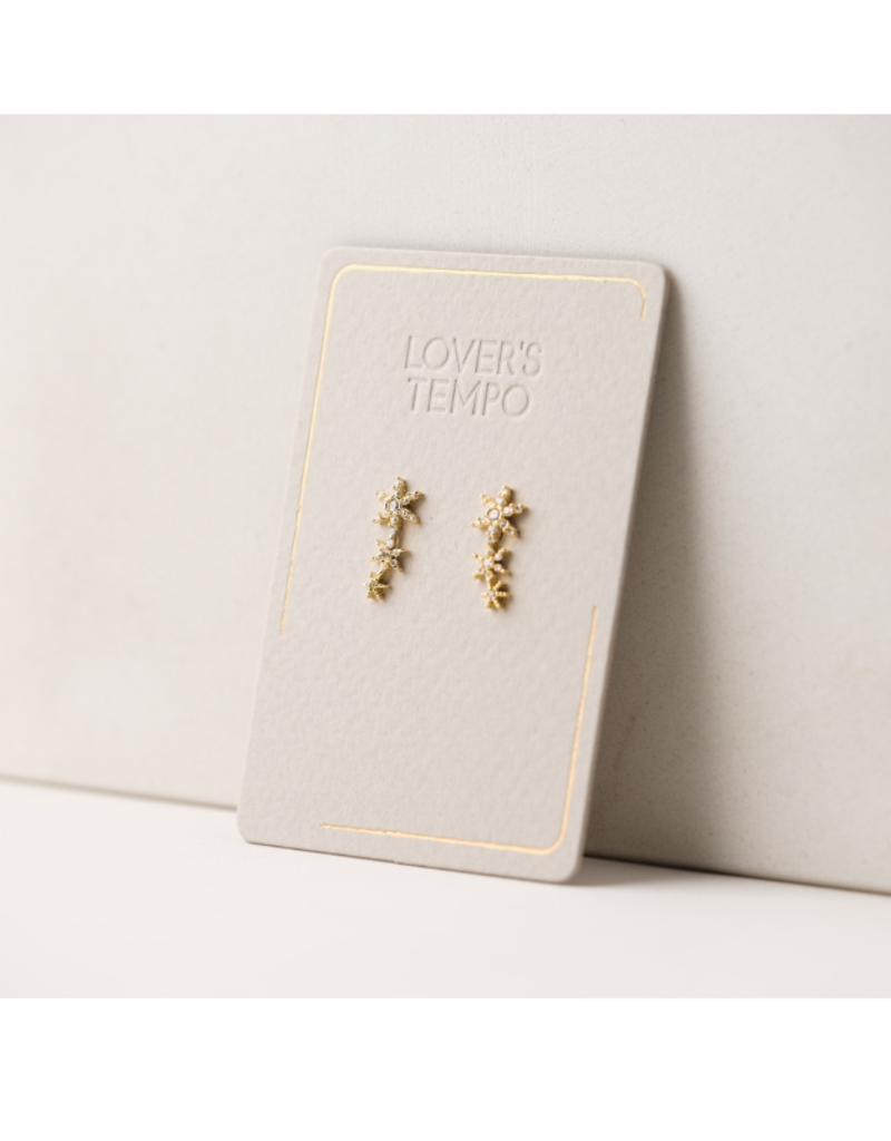 Lover's Tempo Etoile Star Climber Earrings in Gold by Lover's Tempo