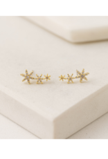 Lover's Tempo Etoile Star Climber Earrings in Gold by Lover's Tempo