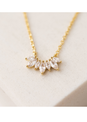 Lover's Tempo Crown Necklace in Clear by Lover's Tempo