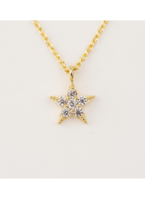 Lover's Tempo Crystal Star Necklace in Gold by Lover's Tempo