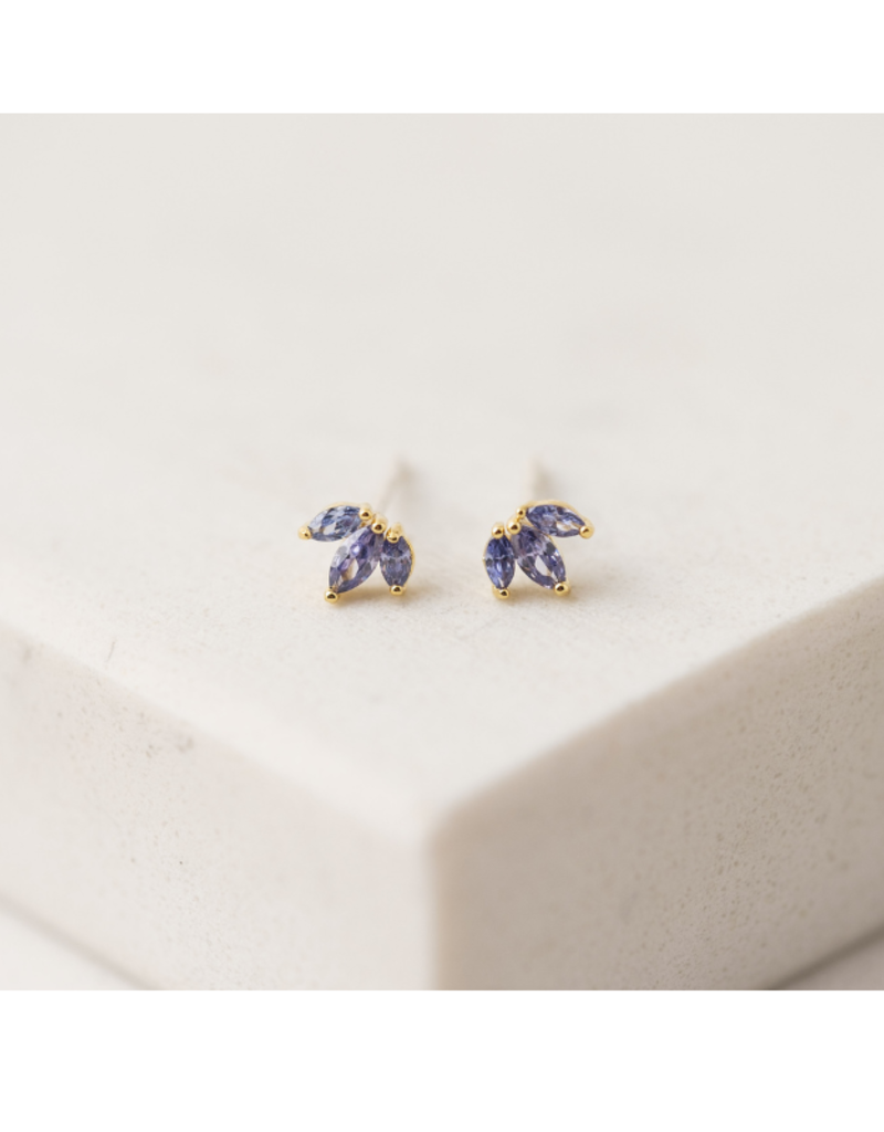 Lover's Tempo Tiara Stud Earrings in Royal by Lover's Tempo