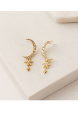 Lover's Tempo Lune Moon Drop Earrings in Gold by Lover's Tempo