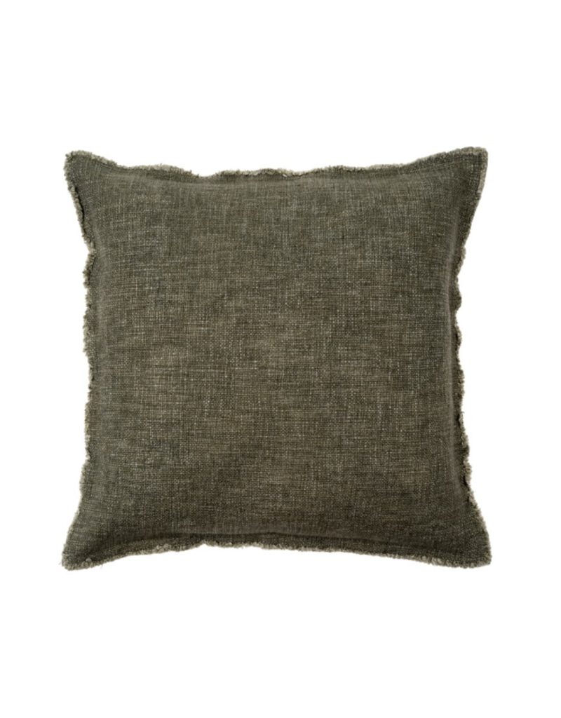 Indaba Trading Selena Linen Pillow in Forest