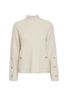 b.young Milo Pocket Sweater in Birch by b.young