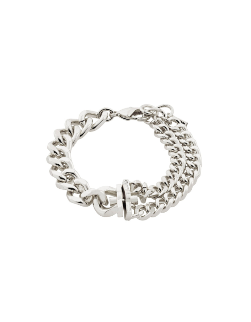 PILGRIM Friends Chunky Chain Bracelet in Silver by Pilgrim